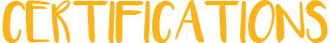 Certifications